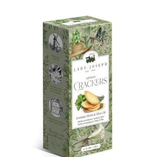 Artisan vegan crackers with Provencal herbs