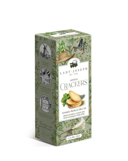 Artisan vegan crackers with Provencal herbs