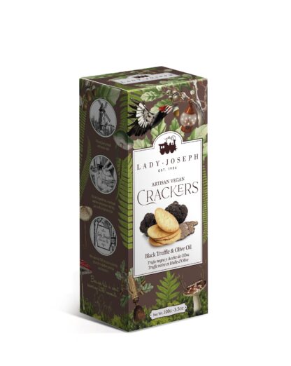 Artisan Vegan Crackers with Black Truffle