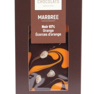 Dark chocolate marbled Orange