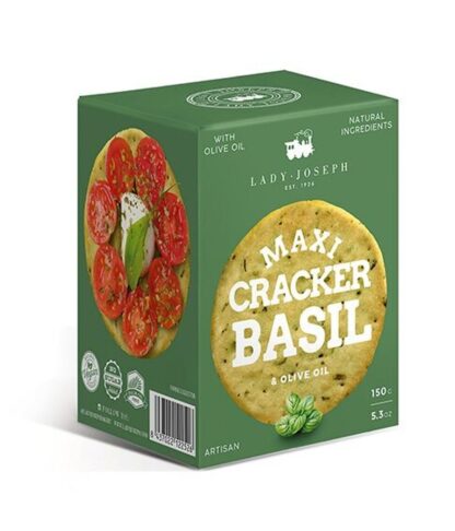 Maxi Cracker with basil and olive oil