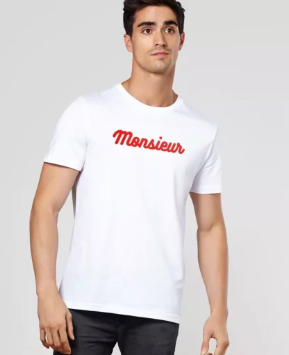 Monsieur men's t-shirt (velvet effect)